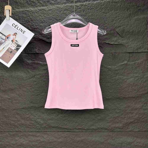 Meet the Posher Tops - Miu Miu Women’s Tank Tops